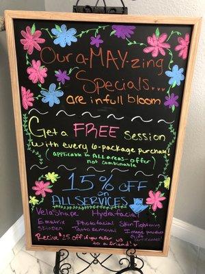 May specials