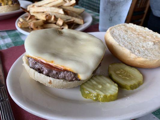 Burger with pork roll