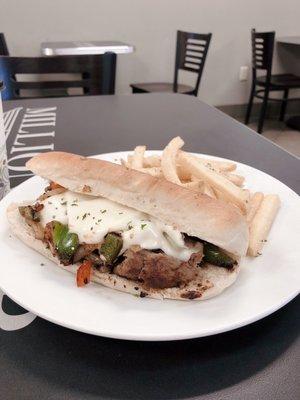 Pilots Philly Cheese Steak Sandwich