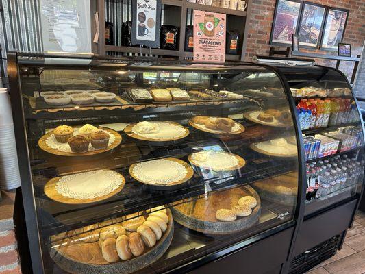 Display of bagel and sweets