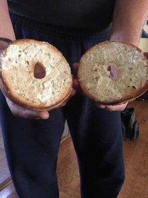 No cream cheese in this bagel! Wtf???