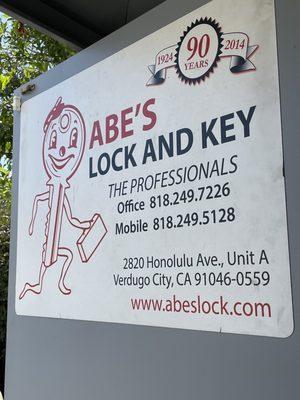 Abe's Lock and Key has been around for decades.