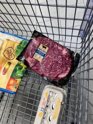 Found my Chuck roast $19.76 for 3 1/2 pds.