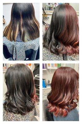 Color correction, split colors black and wine color!