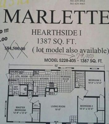 Floor plan on site! Come buy our lot model