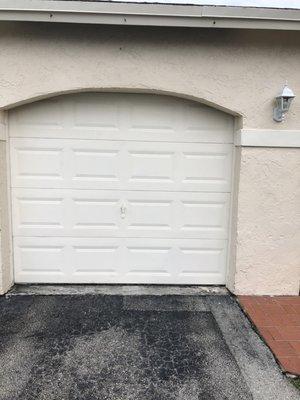 Customer Garage Door From Out Side After Repair