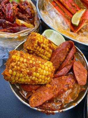 Corn and Sausage