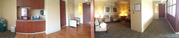 Panoramic view of waiting area third floor