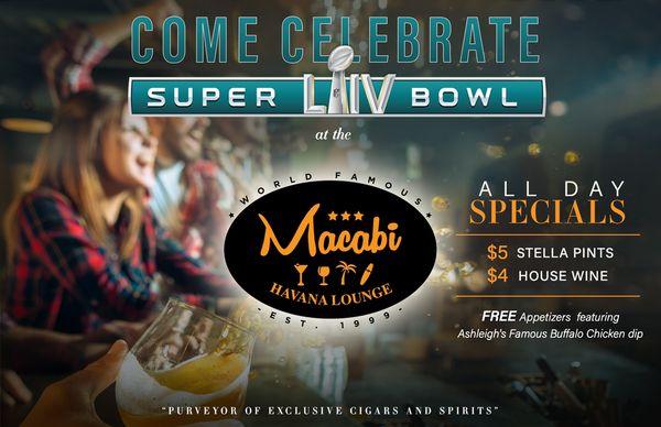 Come join us for the Super Bowl !!!