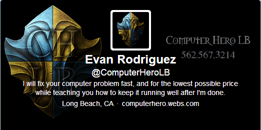 Computer Hero LB Twitter Profile