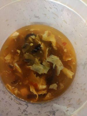 Flavorless hot and sour soup