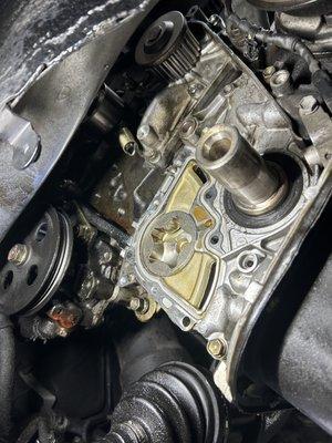 Timing belt & Oil pump Gasket replacement