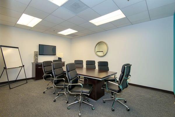 Medium Conference Room ($50/hour). Perfect for depositions, meditations, or any meeting.