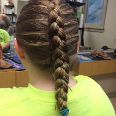 My 15 year old daughter asked for. Braid and Kendra made her spectacular as always!!!!