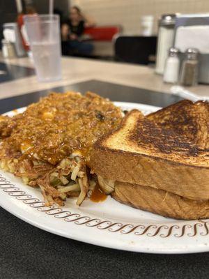 Smothered and covered patty melt