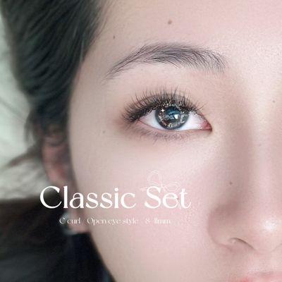 Classic Full Set / open eye style / C curl 8~11mm