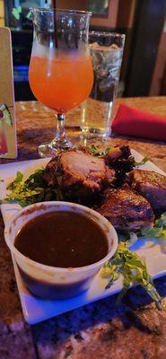 Jerk chicken appetizer