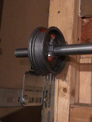 New pulley and cable