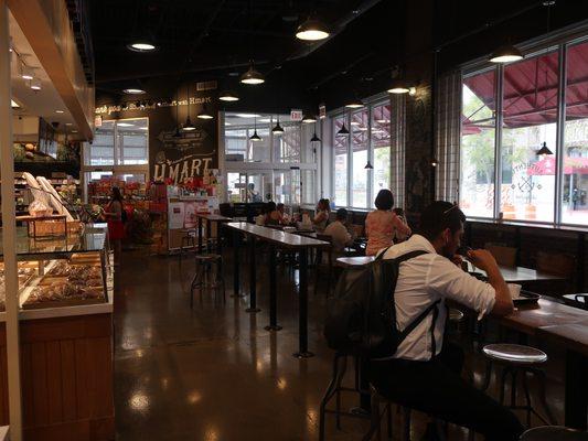 Most of their food court seating.