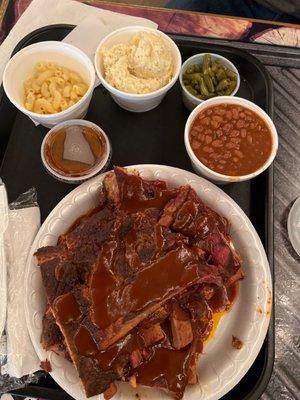 Rack of ribs & sides