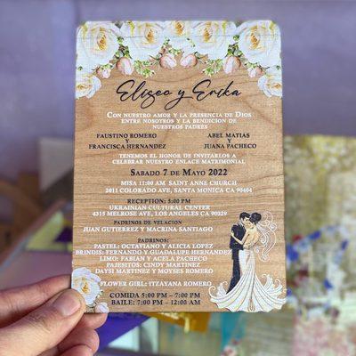 QUINCEANERA INVITATIONS New Laser Cut Invitations, Glitter, Acrylic, wood and more... We have all THEMES Angeles Llámanos al (323) 714-2158