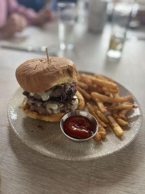 French Onion and Short Rib Burger