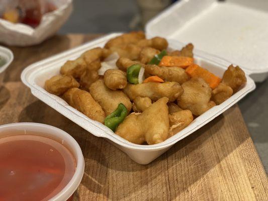 Sweet-and-sour chicken