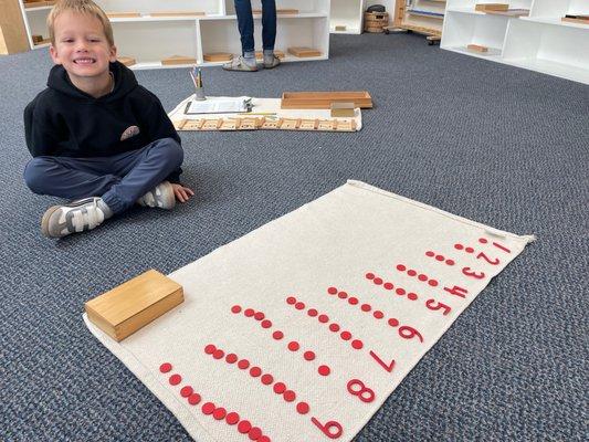 Numerals and counters; a fun start to math