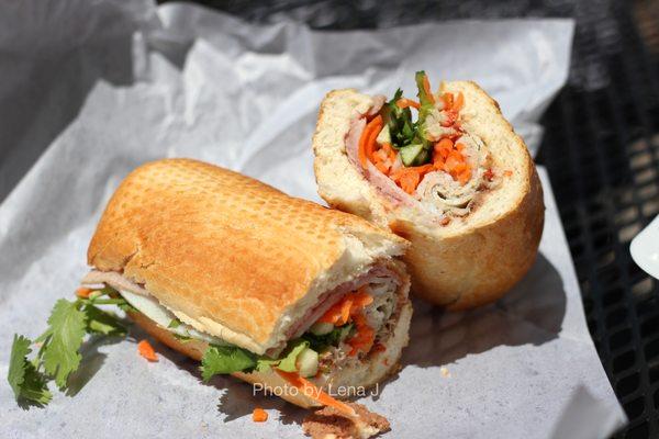 Banh Mi Thit Nguoi ($7.95 cold cut banh mi) - turkey roll, BBQ pork, ham & pate