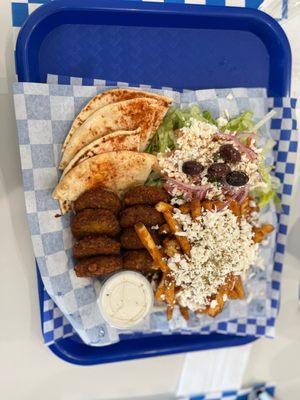 Special falafel platter for 2....