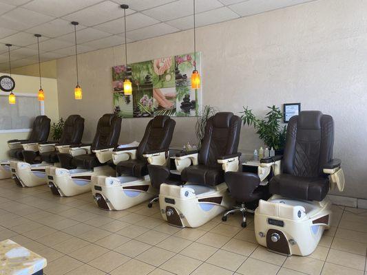 Relaxing spa pedicures.