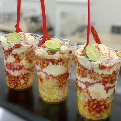 Mexican corn (elote en vaso) now available