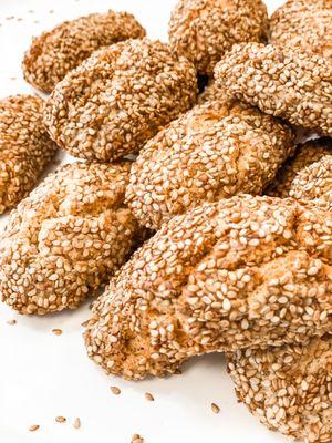 Sesame biscotti