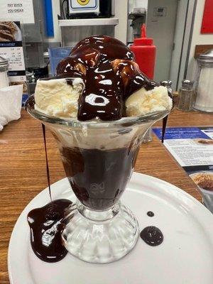 They have real chocolate sundaes!