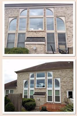 Before/after new windows in Cincinnati, OH. Call 513-418-1560 or visit www.windowscincinnati.com for free window estimate.