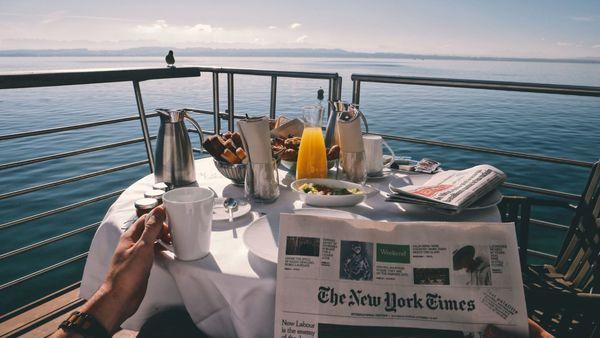 Book your next cruise and relax having breakfast on your private balcony.