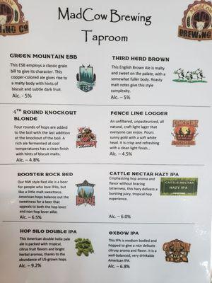 Brew menu may 2021