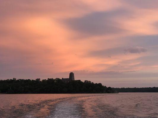 Sunset on Lake Murray after the rain - take from the Sunset Cruise