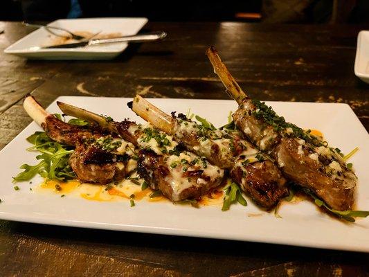 Lamb Chop Lollipops Plate