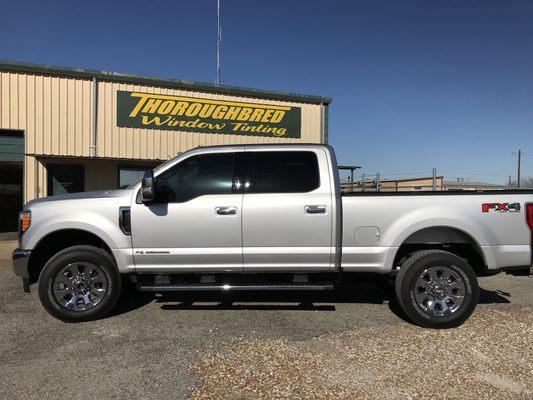 2018 F350 with Thoroughbred window tint