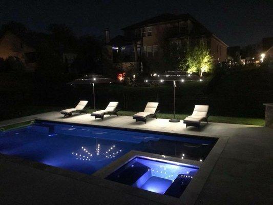 Fiberglass Pool With Spa