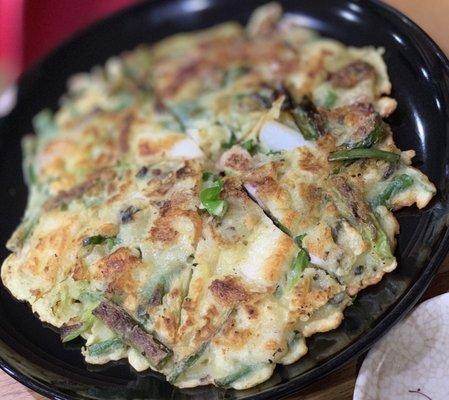 Seafood pancake