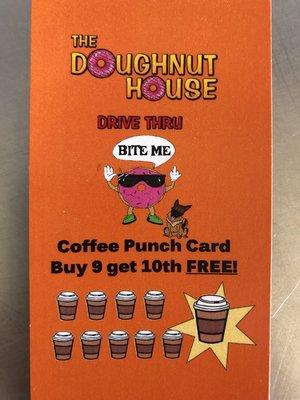 coffee loyalty card buy 9 get 10th free