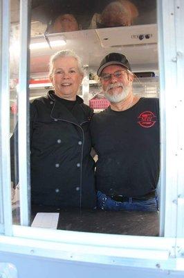 Cyndi and Greg Miller, ready to serve.