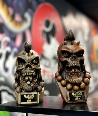 At the All-Star Tattoo 
convention in Miami, we've been awarded by a judge of our peers for the quality and effort into our work.