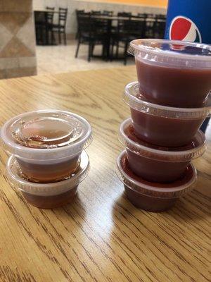 Malt vinegar and ketchup to go