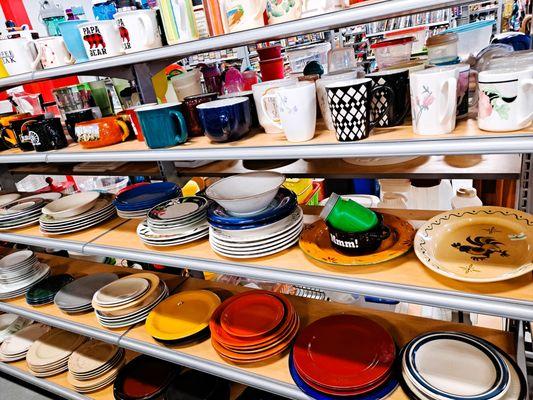 Colorful, pretty dishware....