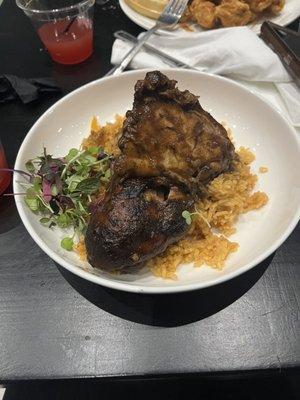 Jerk chicken and rice