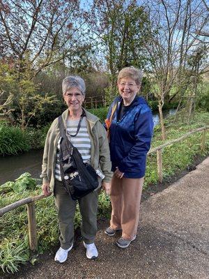 My travel partner and me in Monet's gardens