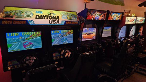 Racing cabinets.